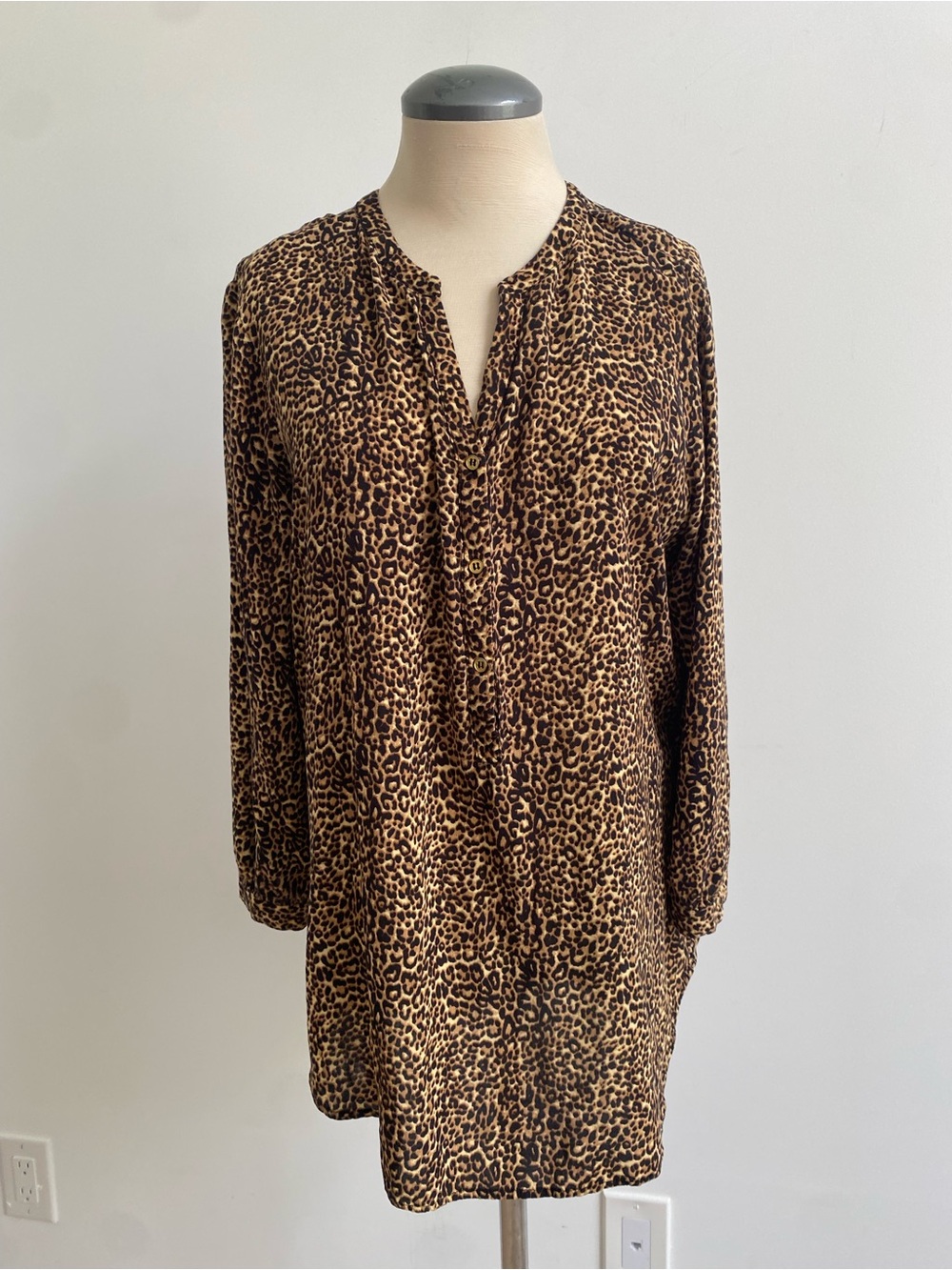 Leopard Print Tunic Blouse